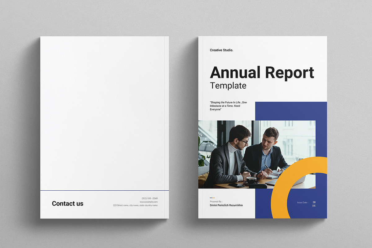 Annual Report Template, a Brochure Template by E-Type