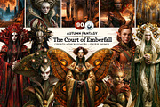 The Court of Emberfall Autumn, a Seasonal Illustration by ThatsDesignArt (Thumbnail 1 of 15)