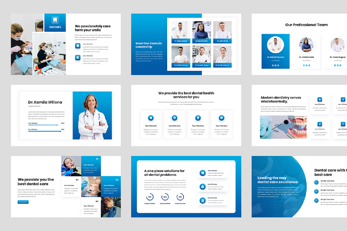 Dental Care & Health Powerpoint, a Presentation Template by Biwarastudio (Photo 3 of 5)