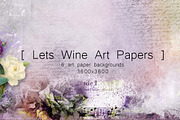 Lets Wine Art Papers, a Texture Graphic by TheUrbanLine (Thumbnail 1 of 4)