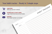 Monthly Habit Tracker Printable, a Stationery Template by AntDesignStudio (Thumbnail 8 of 8)