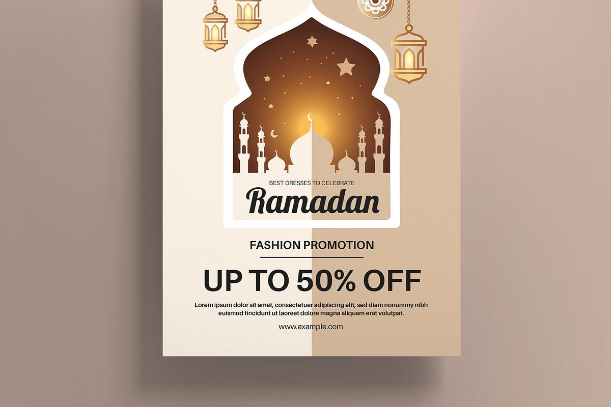 Ramadan Sale Flyer Poster, a Flyer Template by MightyDesign (Photo 5 of 8)