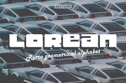 Lorean Headline Font, a Symbol Font by artyway