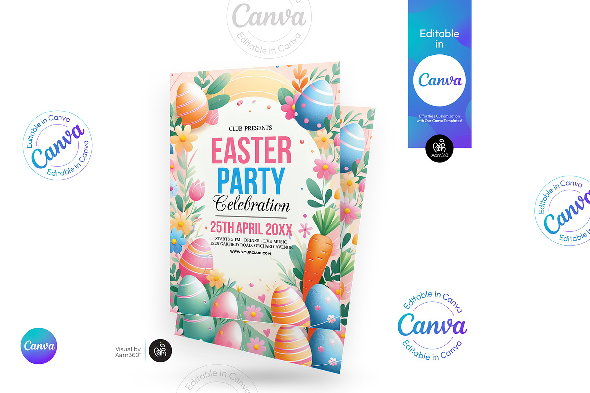 Easter Party Flyer Template, a Flyer Template by Aam360 (Photo 2 of 3)
