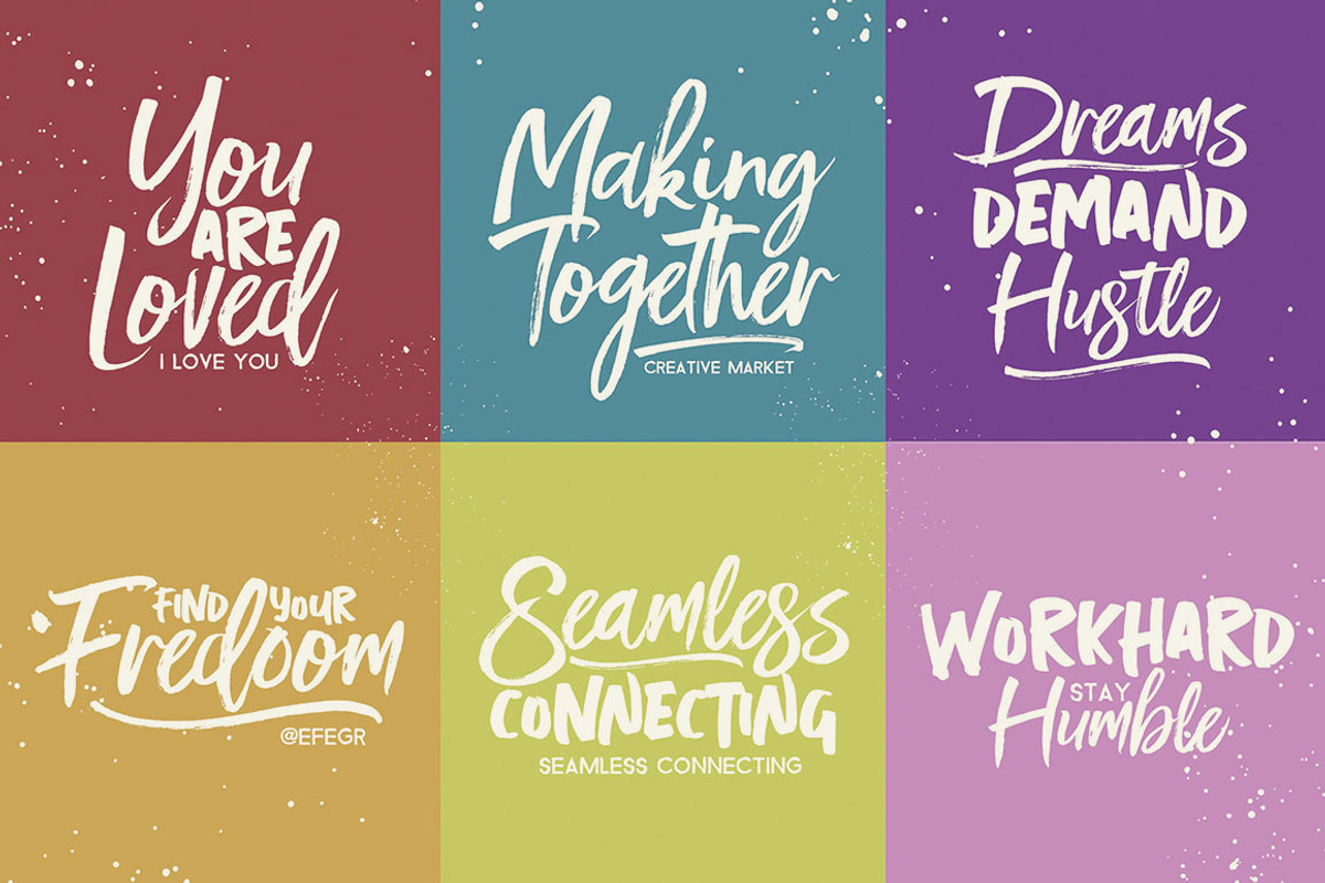 Sunlight - Brush Font Duo preview 5