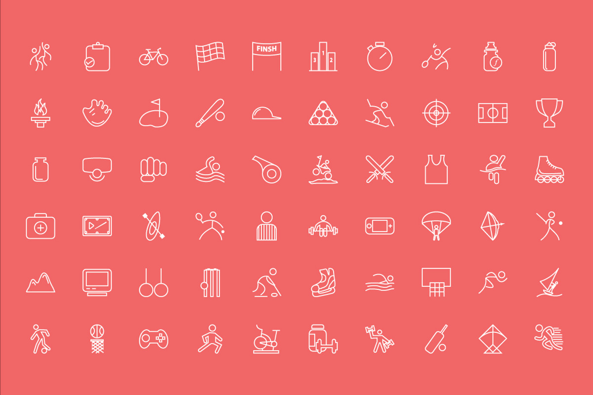 150 Sports Vector Icons preview 2