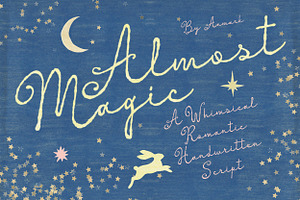 Almost Magic Whimsical Script Font, a Script Font by AnMark