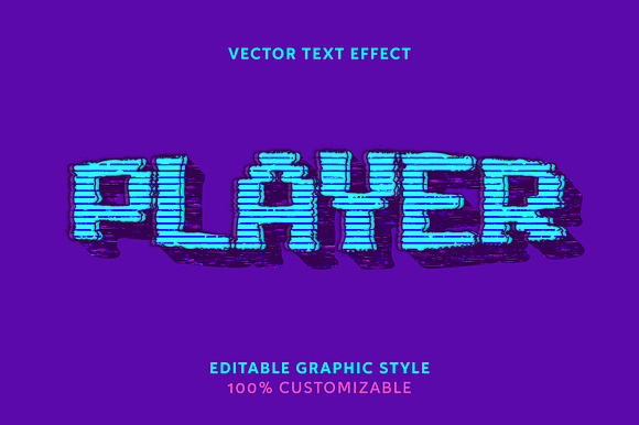 Distorted Line Bold Text Effect preview 4