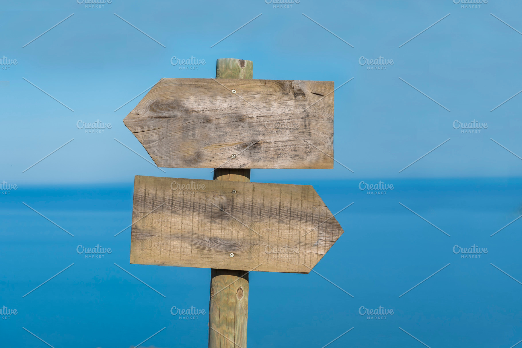 Sign stock photo containing arrow and blank signboard, an Arts & Entertainment Photo by Josfor photos