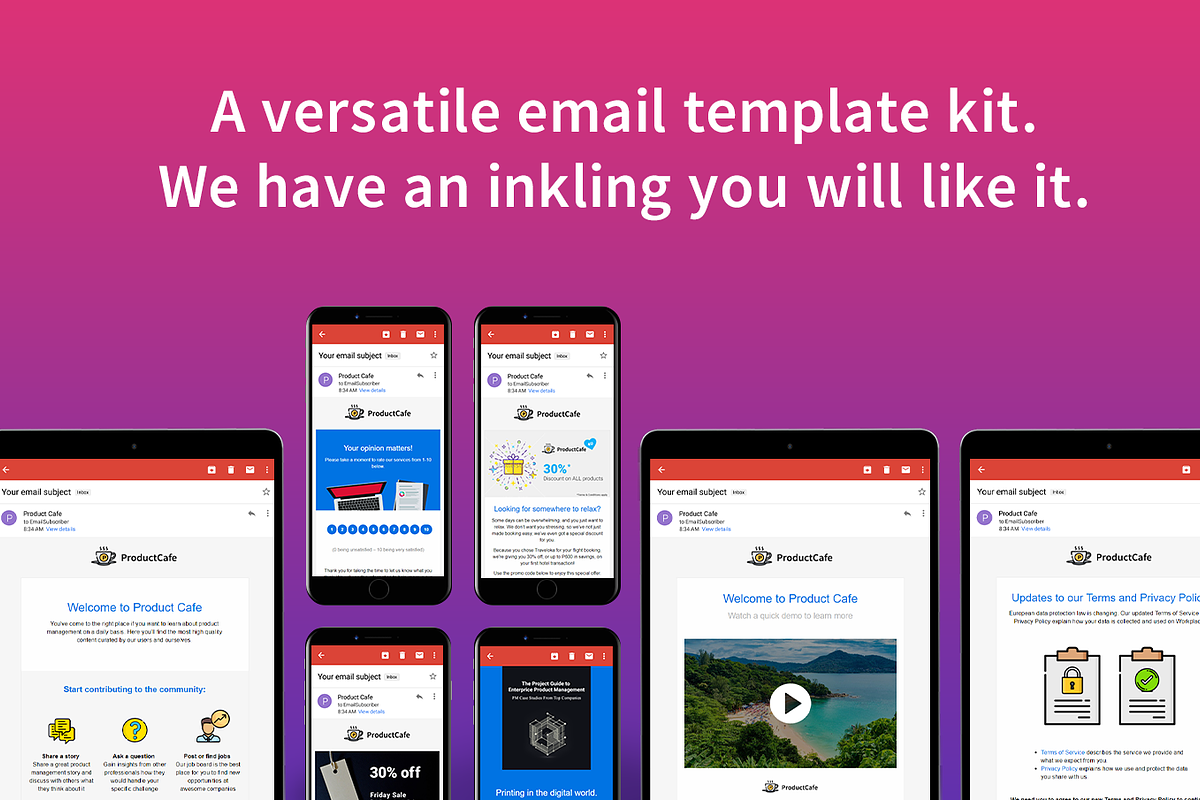 Inkling - 29 email templates, an Email Template by AndreasGalster (Photo 1 of 35)