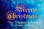 Royal Bavarian Christmas Packet, a Blackletter Font by Wiescher Design (Thumbnail 1 of 7)