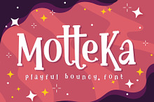 Motteka a Playful Bouncy Font