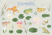 Frogs & Lily Pads, an Illustration by Petunia Prints (Thumbnail 2 of 6)
