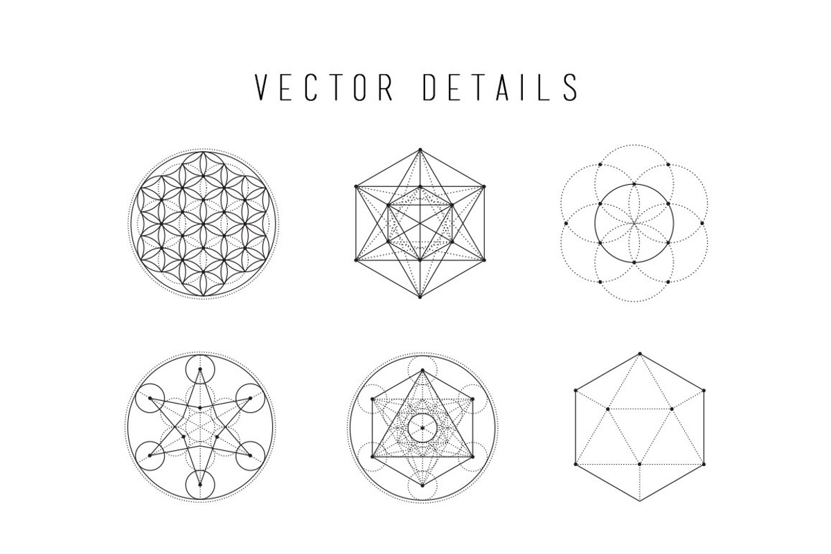 Sacred Geometry Vector Bundle, an Illustration by S K Y B O X (Photo 15 of 17)
