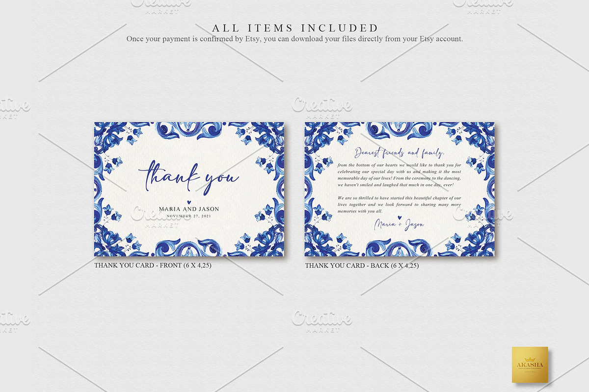 Mexican Thank You Card | CANVA, a Stationery Template by Creative Market (Photo 2 of 5)
