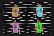 Man's T-Shirt Mock-Up Set, a Shirt Mockup by Freeman Studio (Thumbnail 6 of 16)