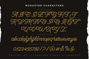 The Mogaster - Monoline Script