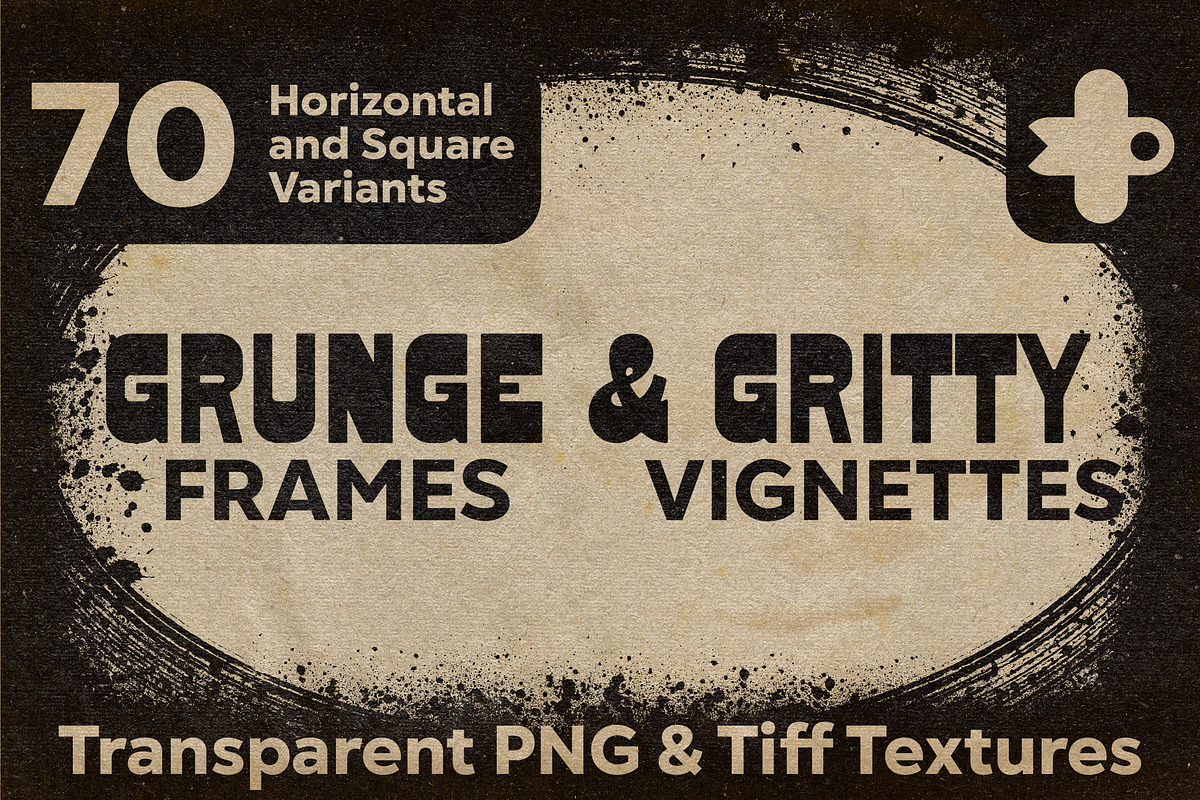 Grunge Frames & Gritty Vignettes, a Texture Graphic by PeeperDesignStudio (Photo 1 of 12)