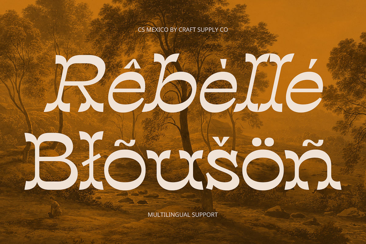 CS Mexico – Tuscan Font, a Serif Font by Craft Supply Co. (Photo 7 of 8)