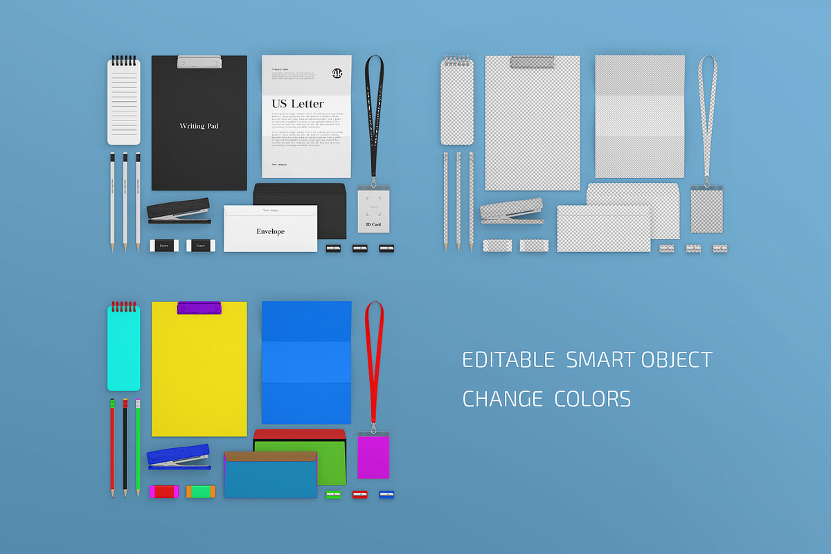 Stationery Mockup Set, a Pens & Pencil Mockup by Country4k (Photo 2 of 4)