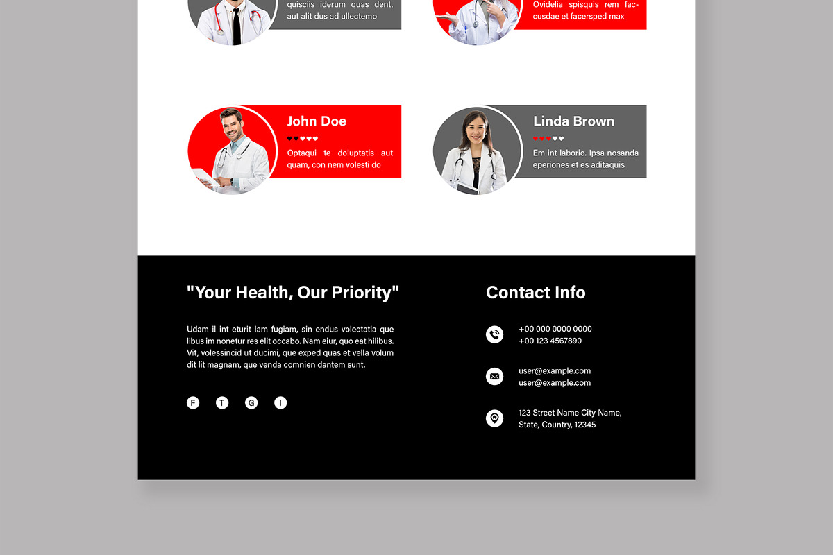 Health Care Email Newsletter, an UI Kit Template by MightyDesign (Photo 6 of 9)