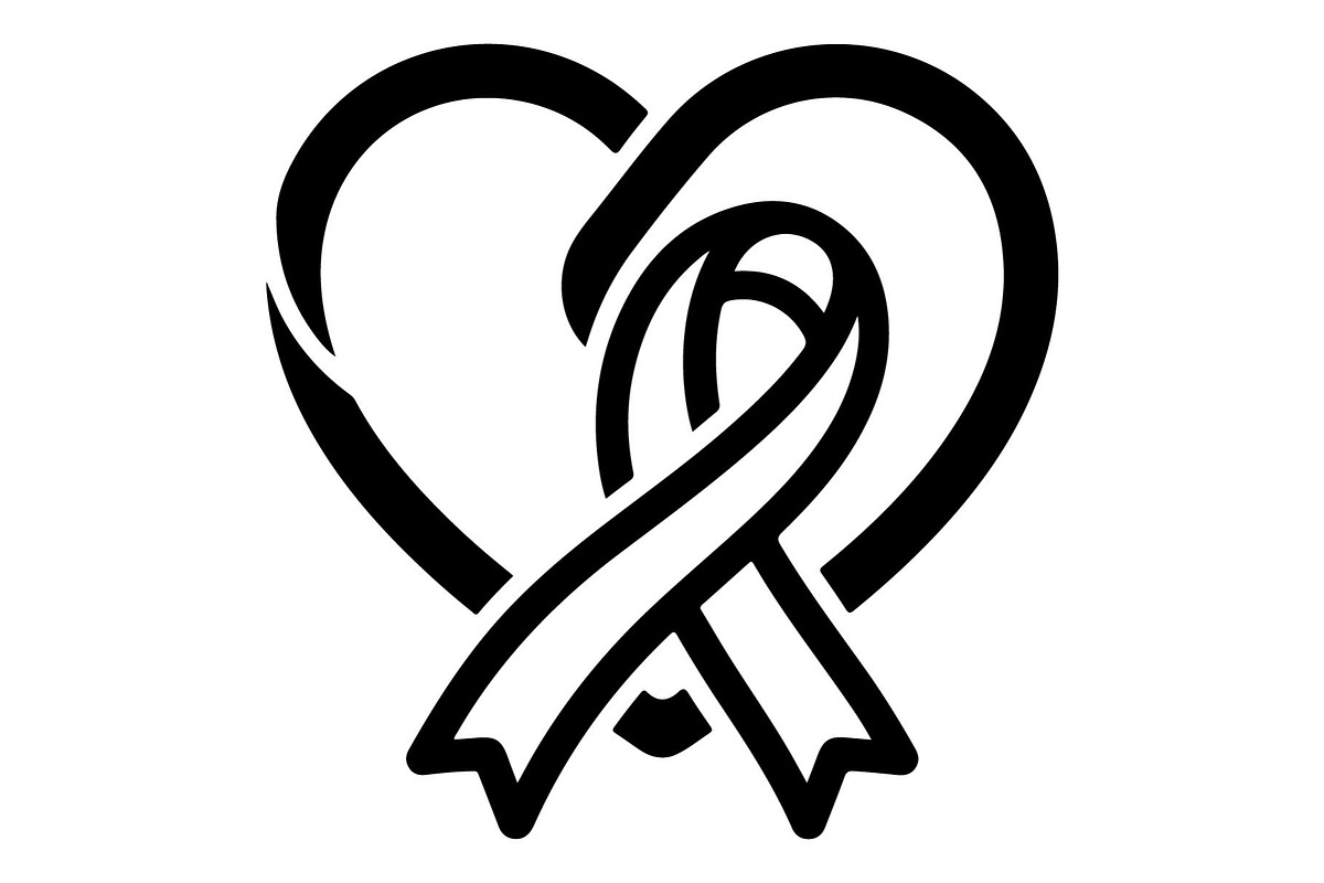 Cancer Awareness Heart Ribbon, an Object Graphic by Gfx_Store (Photo 3 of 16)