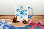 Watercolor Snowflakes, a Decorative Illustration by Lara Cold (Thumbnail 5 of 9)