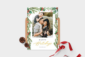 Christmas Photo Card Template -CD082