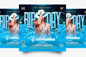Birthday party Flyer, a Flyer Template by Stock_Design