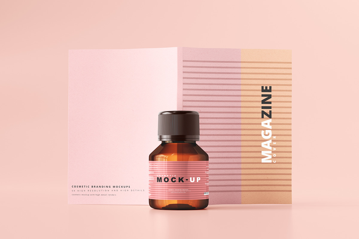 250+ Cosmetic Branding Mockup Bundle, a Cups & Container Mockup by pmvch (Photo 234 of 273)