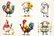 Patchwork Animals Sublimation Clipar, a Seasonal Illustration by Rose Art (Thumbnail 4 of 4)
