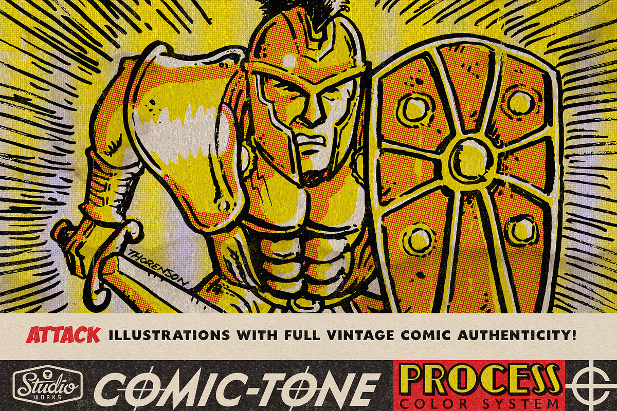 Comic-Tone Process Color System, a Layer Style Add-On by StudioWorks (Photo 9 of 12)