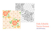 Colorful Java Batik Pattern, a Pattern Graphic by astrographic (Thumbnail 2 of 10)