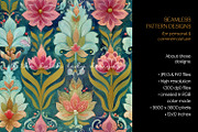 Damask Horses Seamless Patterns, a Pattern Graphic by The Dutch Lady Designs (Thumbnail 4 of 9)