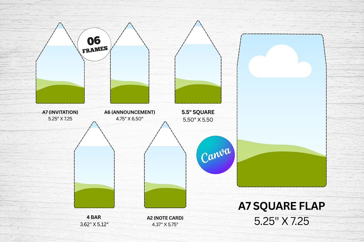 Canva Envelope Liner Template, a Card Template by Snapybiz (Photo 2 of 9)