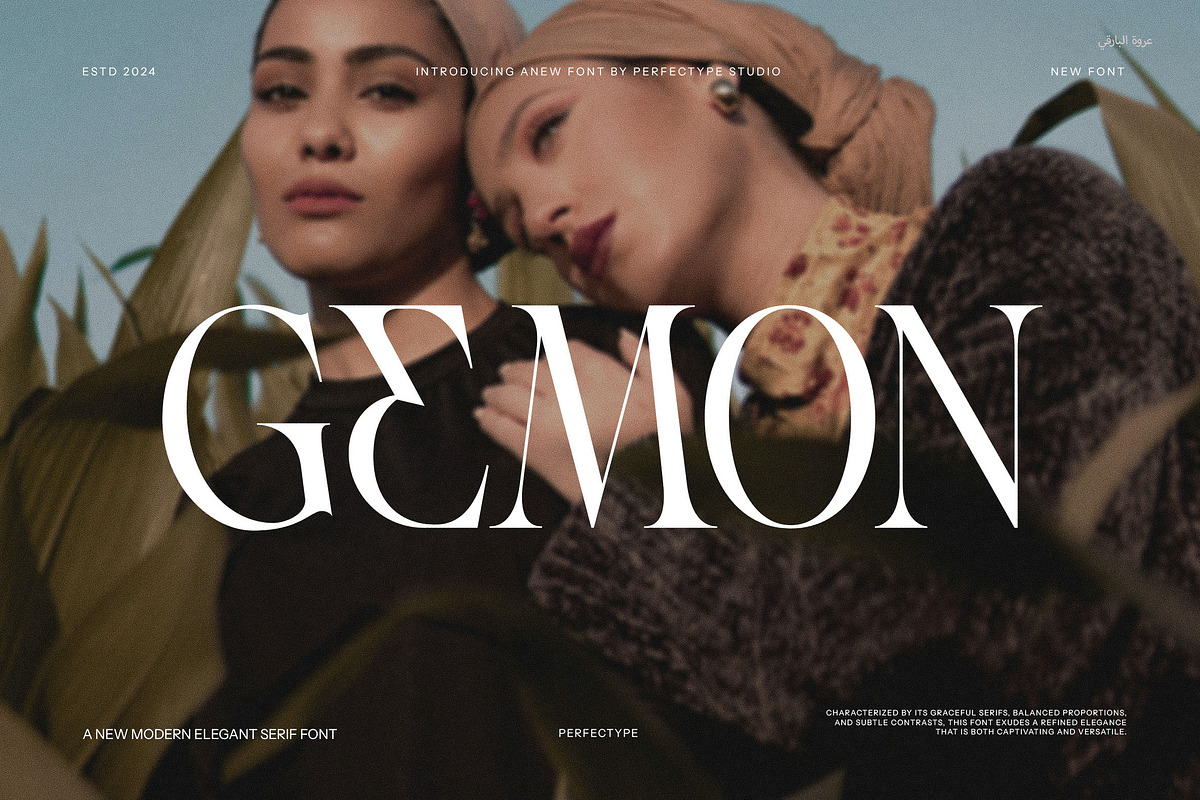 Gemon Unique Serif Font, a Serif Font by Perfectype (Photo 1 of 8)