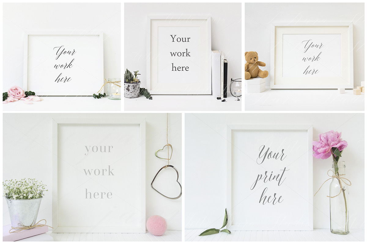 Photo mockup frame bundle - x10, a Print Template by L'Aura Studio (Photo 2 of 3)