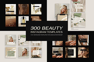 300 Instagram Beauty Templates