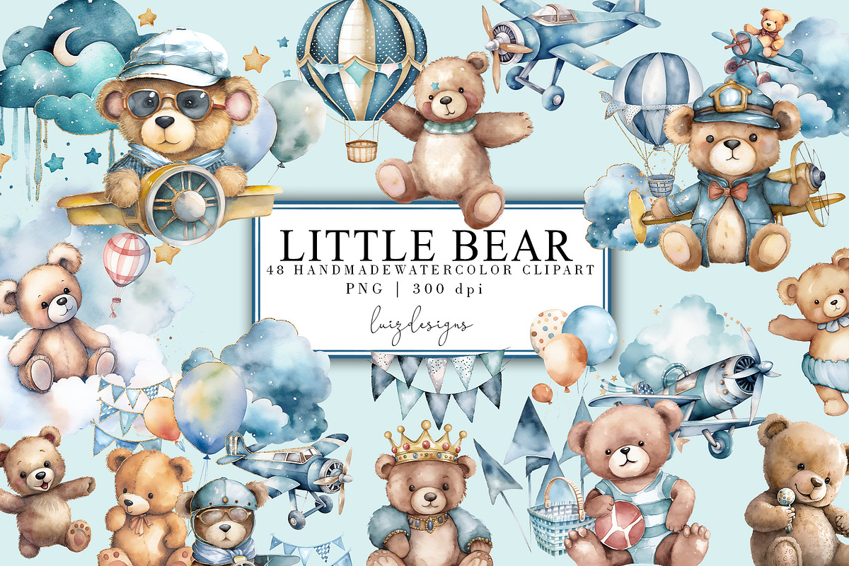 Little BEAR Watercolor animal, an Animal Illustration by Luiz da Rolt Grathwohl (Photo 1 of 8)
