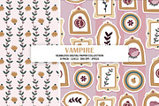 Vampire Seamless Digital Paper, a Pattern Graphic by Alanna Messina Design Co (Thumbnail 3 of 9)