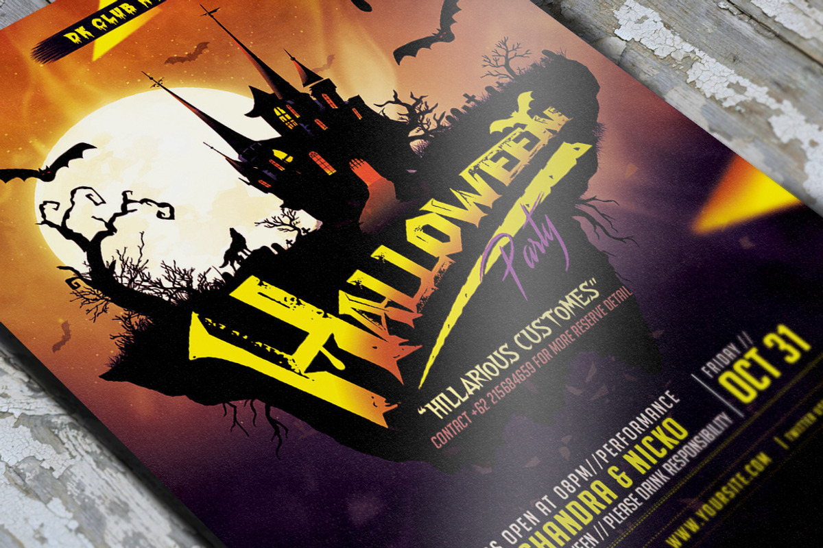 Halloween Flyer 3, a Flyer Template by Micro Designs (Photo 2 of 2)
