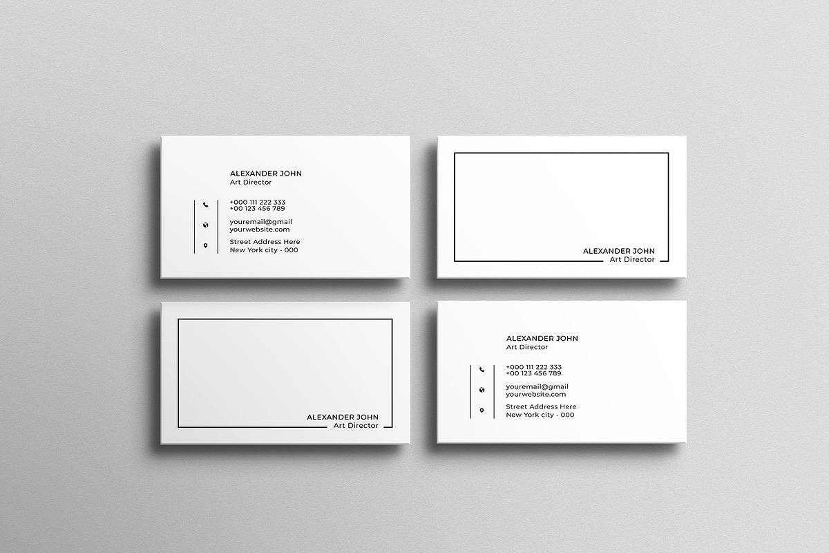 Simple Minimalist Business Card, a Business Card Template by Saman Osama (Photo 7 of 8)