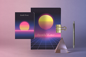 SYNTHWAVE 80s, 90s Retrowave Vector