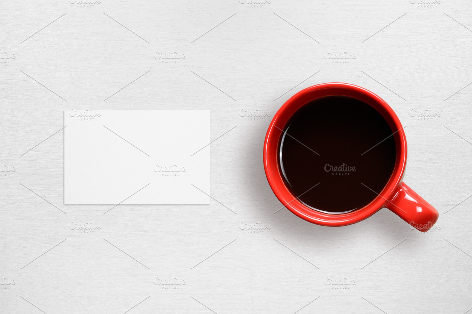 Business card mockup and coffee cup containing business, card, and paper, a Business Photo by Anatoliy Sadovskiy