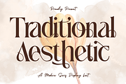 Traditional Aesthetic - Modern Serif, a Serif Font by 177Studio (Thumbnail 1 of 8)