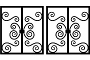 Vintage Scroll Gate Panel Bundle, a Decorative Illustration by Creativeshirt (Thumbnail 6 of 20)