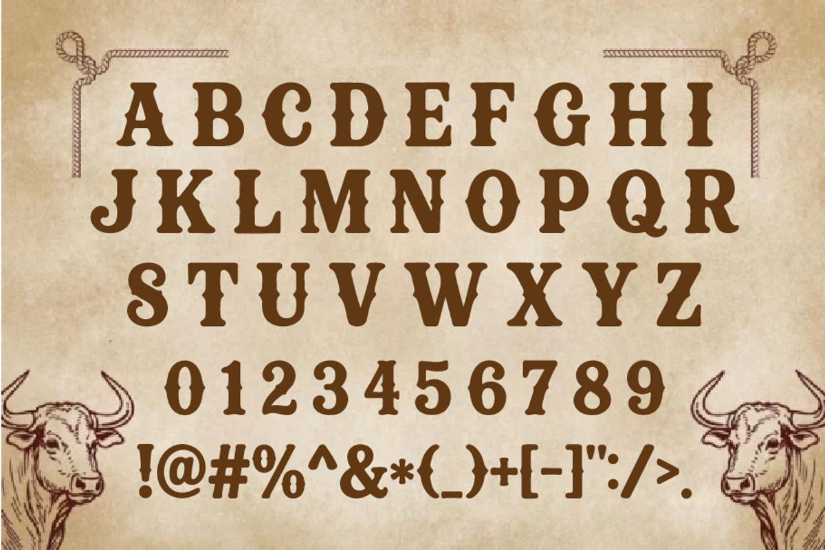 Cowboy Western, a Slab Serif Font by JASAKIB (Photo 2 of 6)