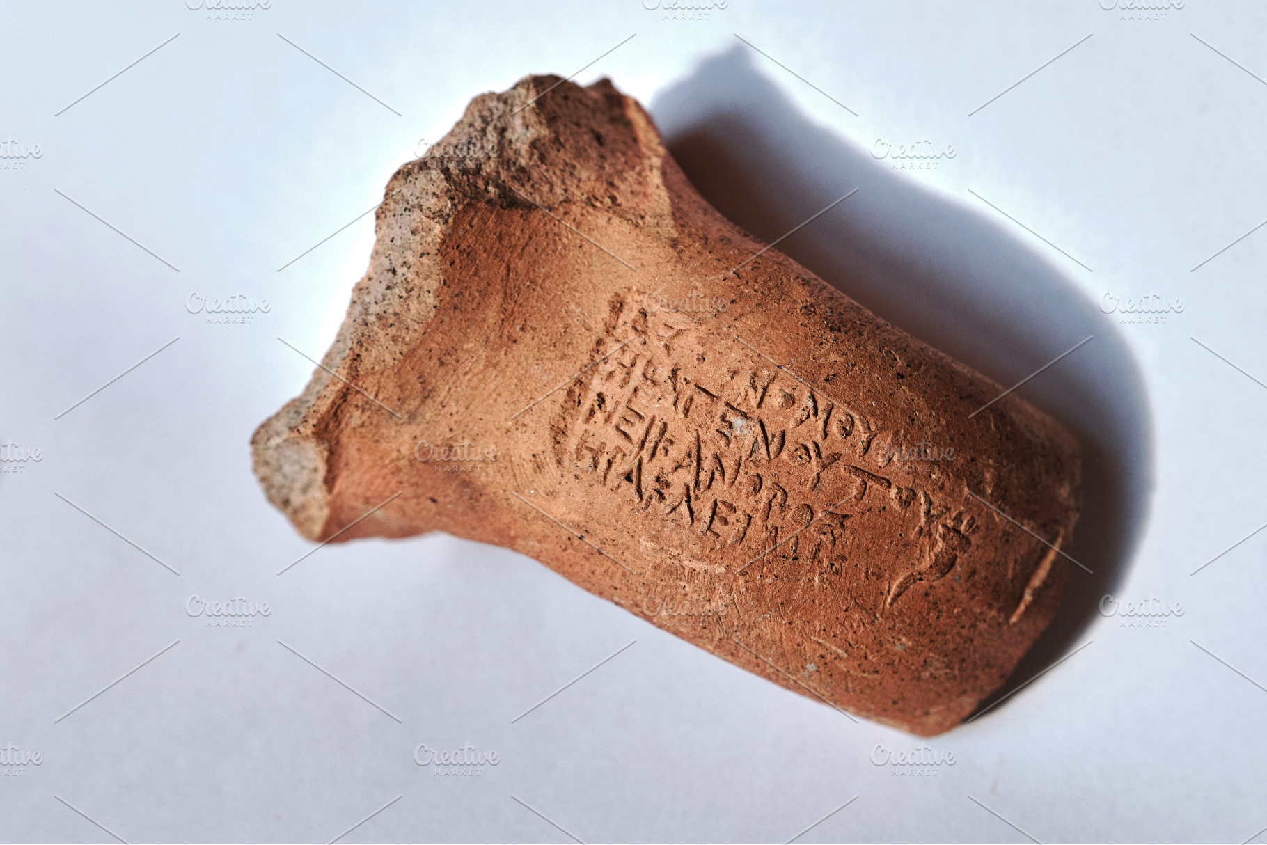 Stamped handle fragment of ancient, a Technology Photo by Rohan Photography