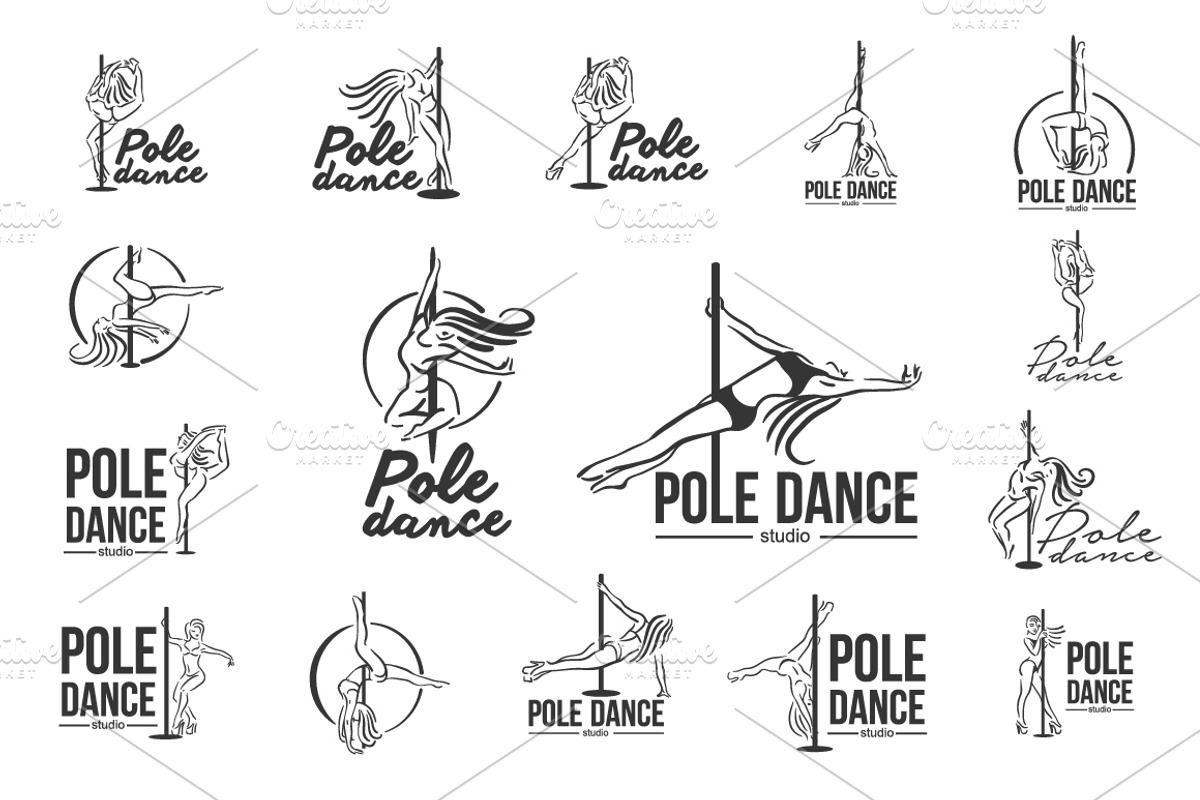 Girl on the pole. Strip plastic logo, a Person Illustration by Artha Design Studio (Photo 1 of 2)