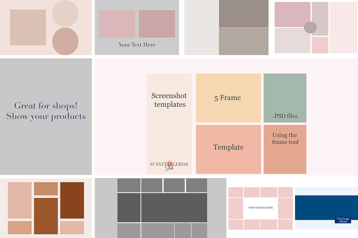 PSD Screenshot Template Bundle 3, a Presentation Template by SunnyTangerine Stock (Photo 1 of 4)